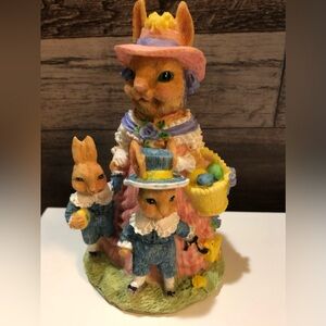 Victorian Ceramic Figurine “Bunnies”